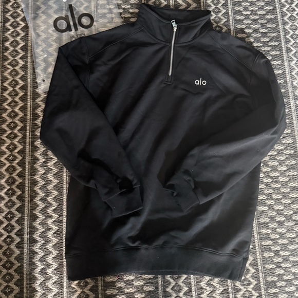 ALO Yoga Black Men's set quarter zip and pants